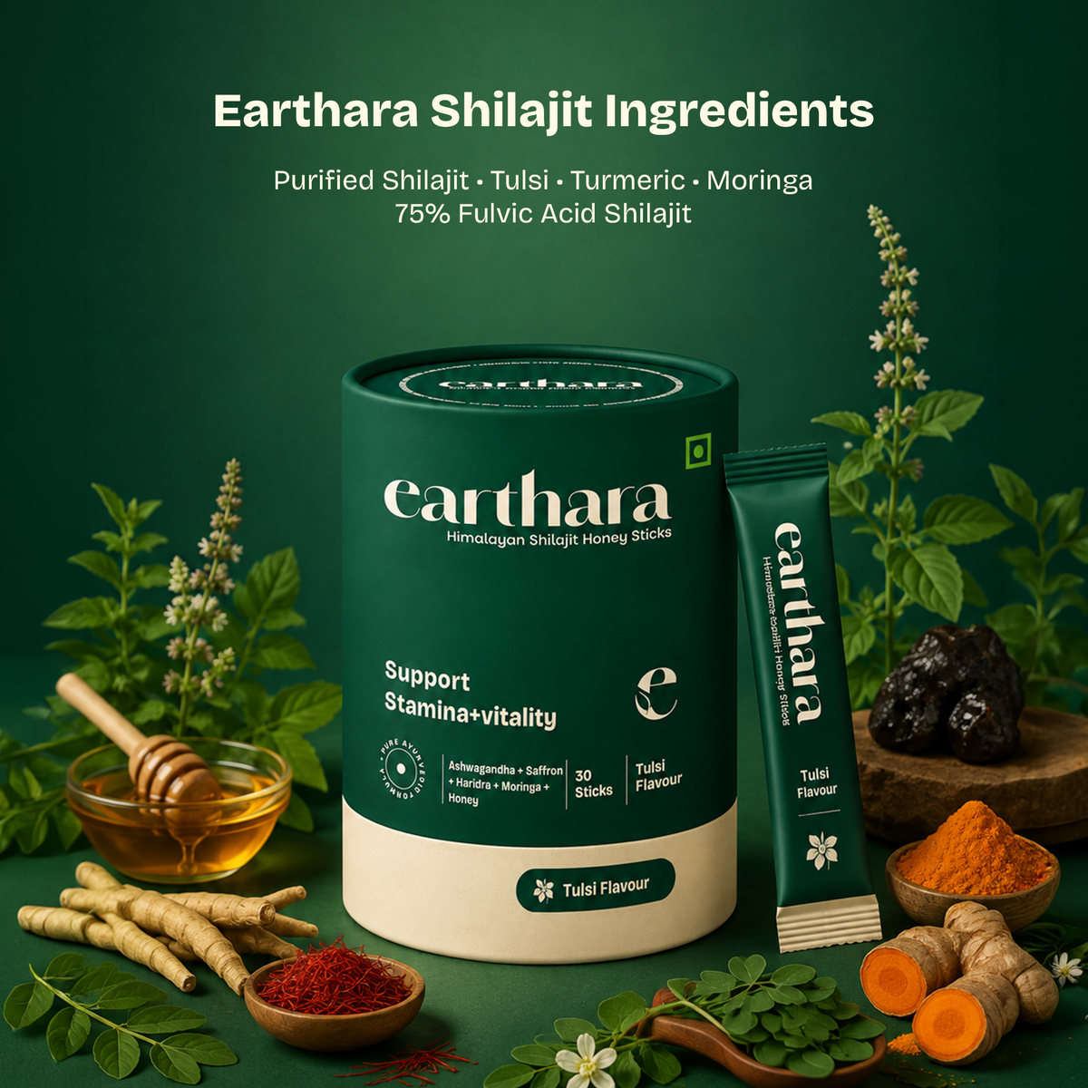 Shilajit Honey Sticks Tulsi