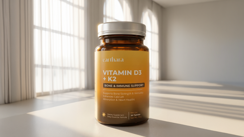 Bone & Vitality Support Vitamin D3 + K2 Capsules